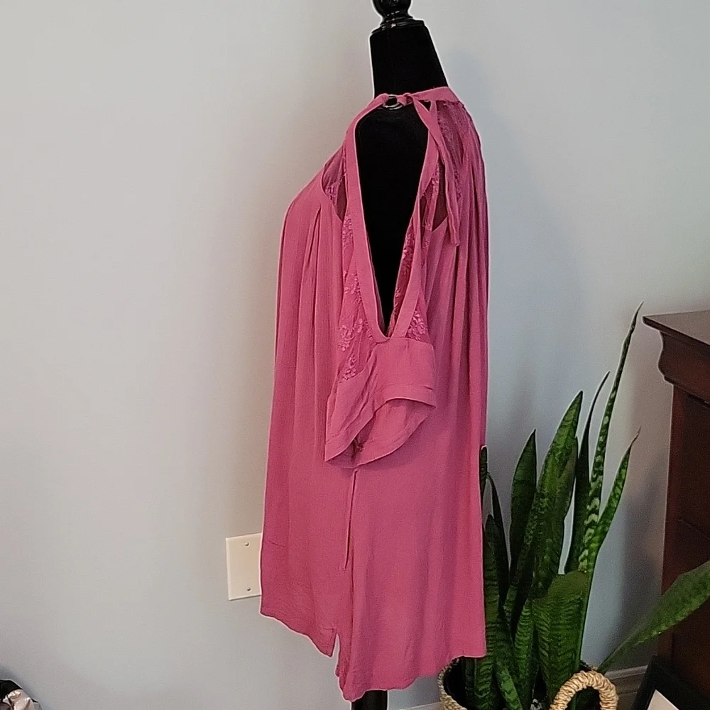 Free People Cold Shoulder Crepe Dress - Picture 6 of 8